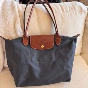 Longchamp Le Pilate Charcoal Bag